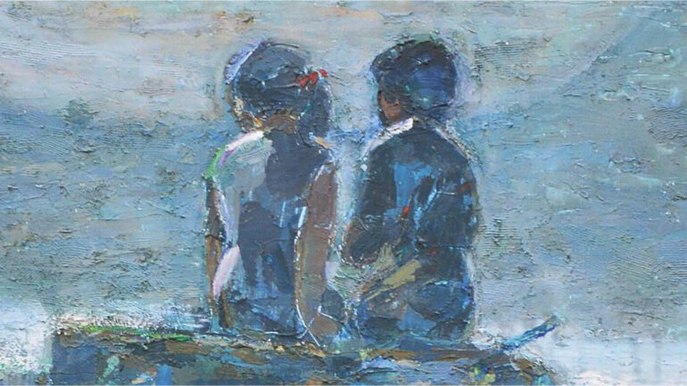 "On the ruins", verk av Shafik Radwan.