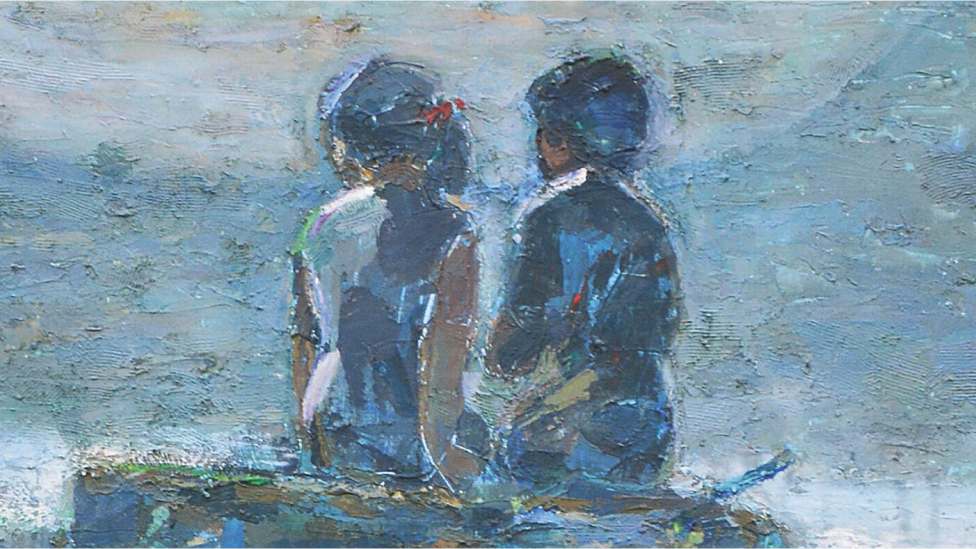 "On the ruins", verk av Shafik Radwan.